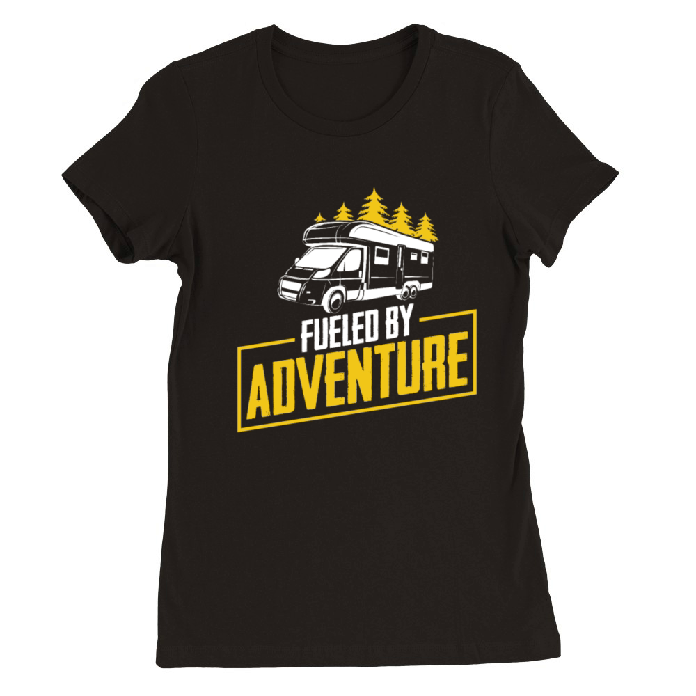 RV Camper Van Motorhome Caravan Premium Womens Crewneck T-shirt