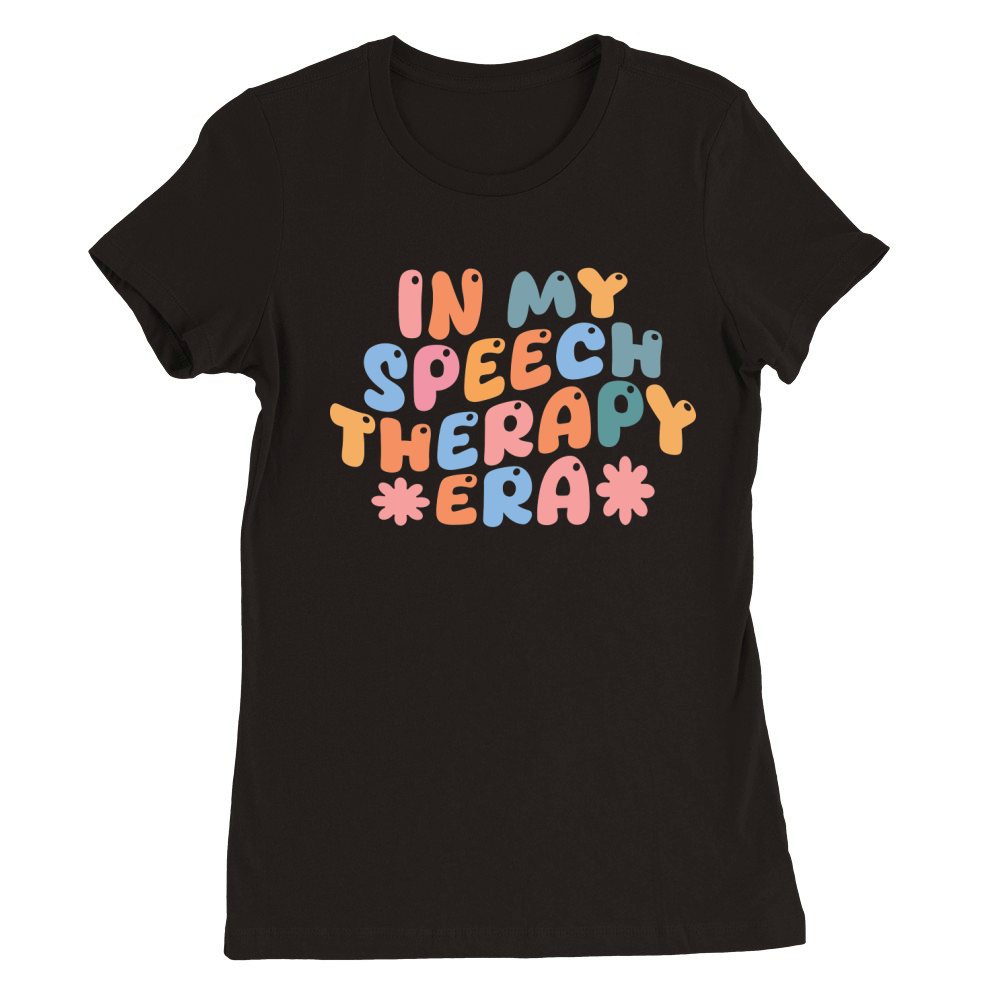 speech therapist (4) Premium Womens Crewneck T-shirt
