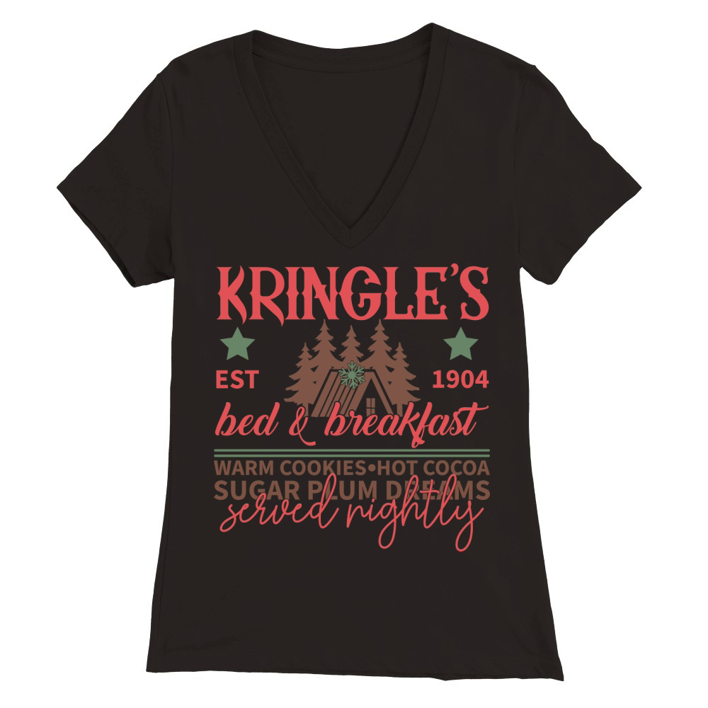 kringle’s Premium Womens V-Neck T-shirt