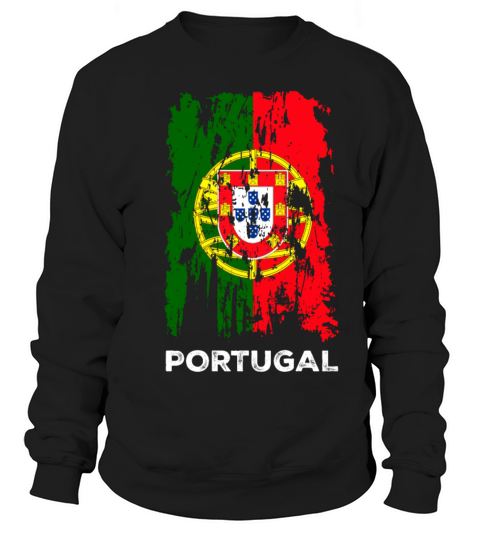 Distressed Portugal Country Flag Portuguese Pride Sweatshirt Unisex