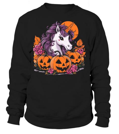 Unicorn and pumpkins Sweatshirt Unisex
