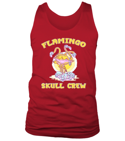 Flamingo Skull Halloween bones gift Tank Top Unisex