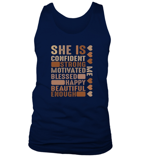 She Is Confident Strong Motivational Tank Top Unisex