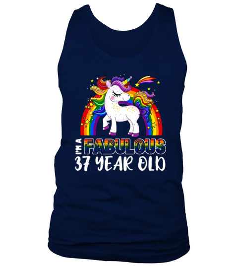 Unicorn Age 37 Years Gay Pride LGBT Pride Month Tank Top Unisex