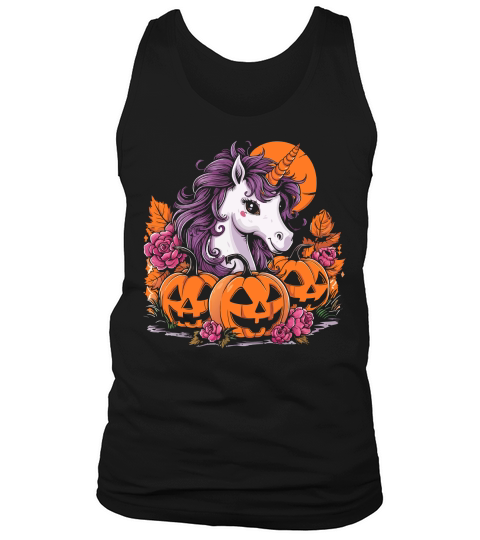 Unicorn and pumpkins Tank Top Unisex