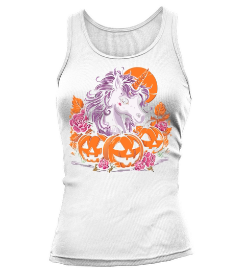 Unicorn and pumpkins Tank top Woman