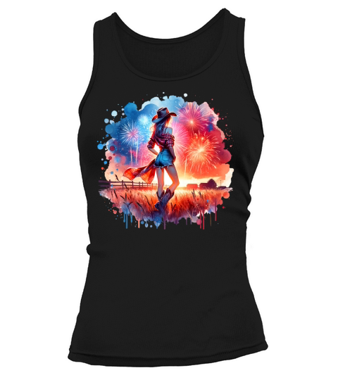 Watercolor Cowgirl Tank top Woman