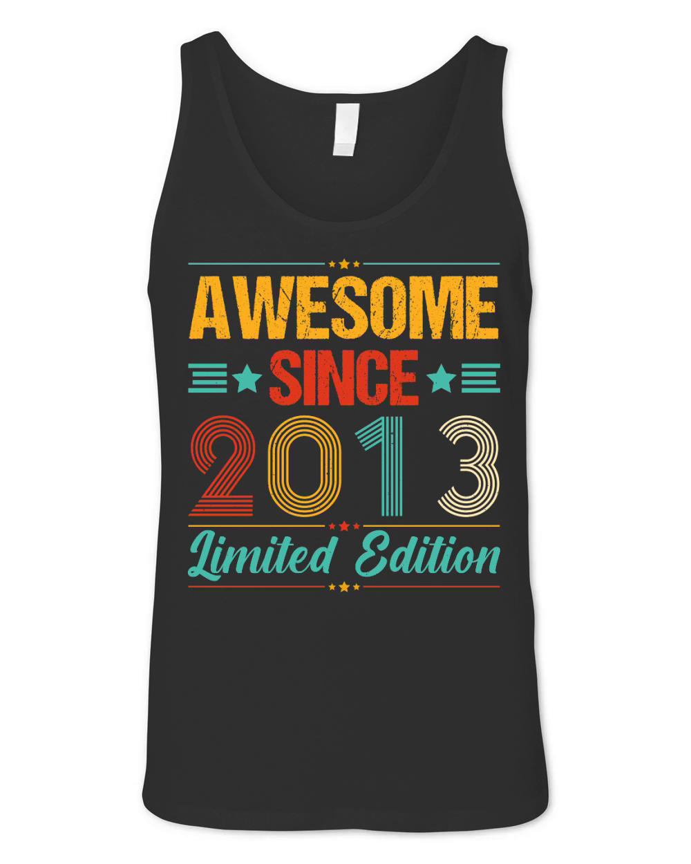 Awesome Since 2013 Limited Edition Birthday T Shirt Design (1) Unisex Jersey Tank