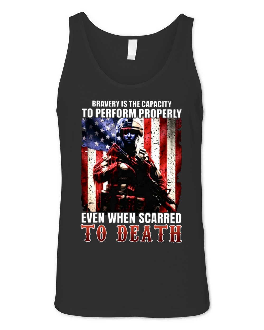 bravery is the capacity to perform properily even Unisex Jersey Tank