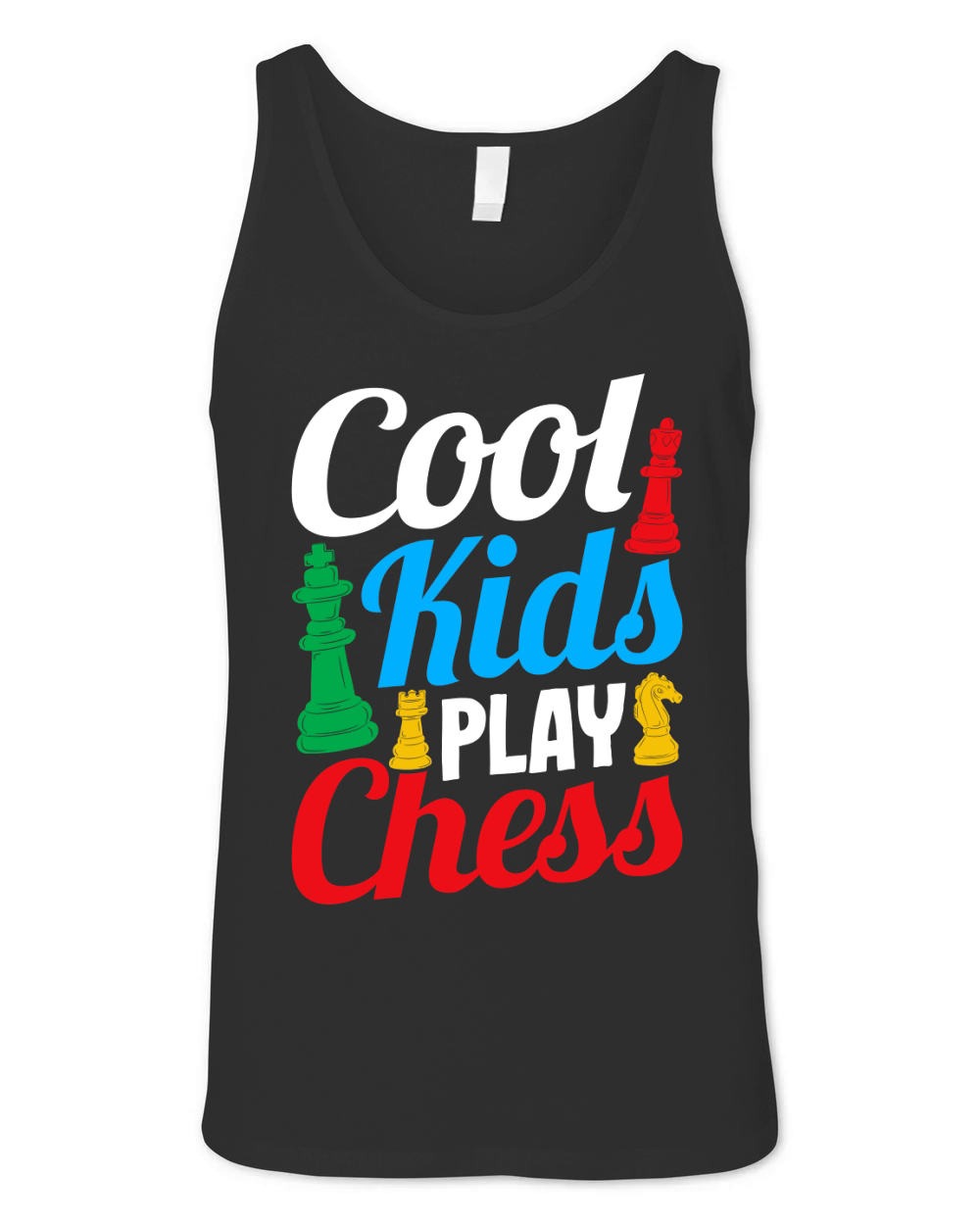 Cool kids play chess Unisex Jersey Tank