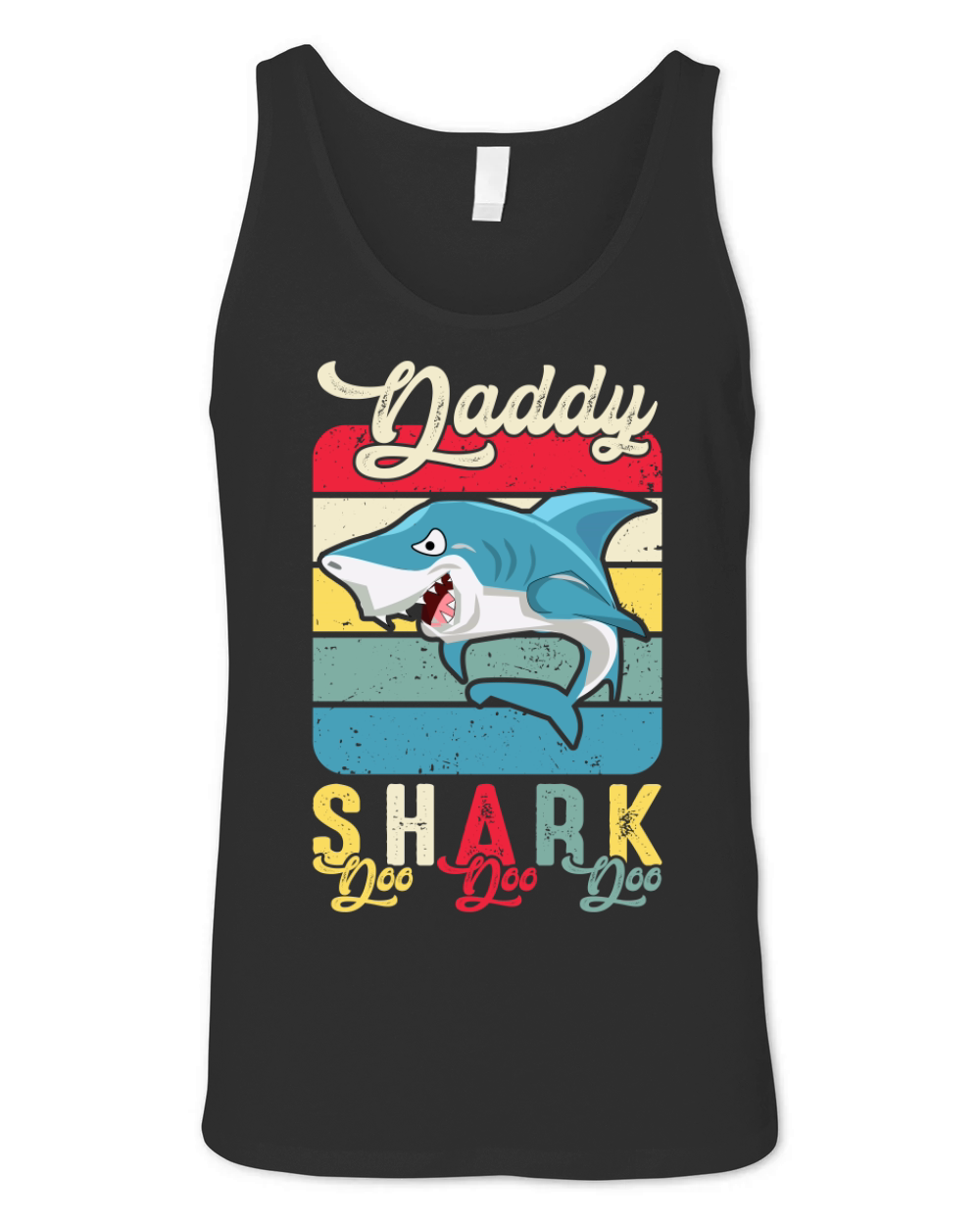 Daddy Shark T Shirt Unisex Jersey Tank