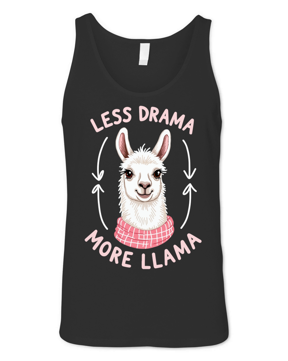 Less drama more llama Unisex Jersey Tank