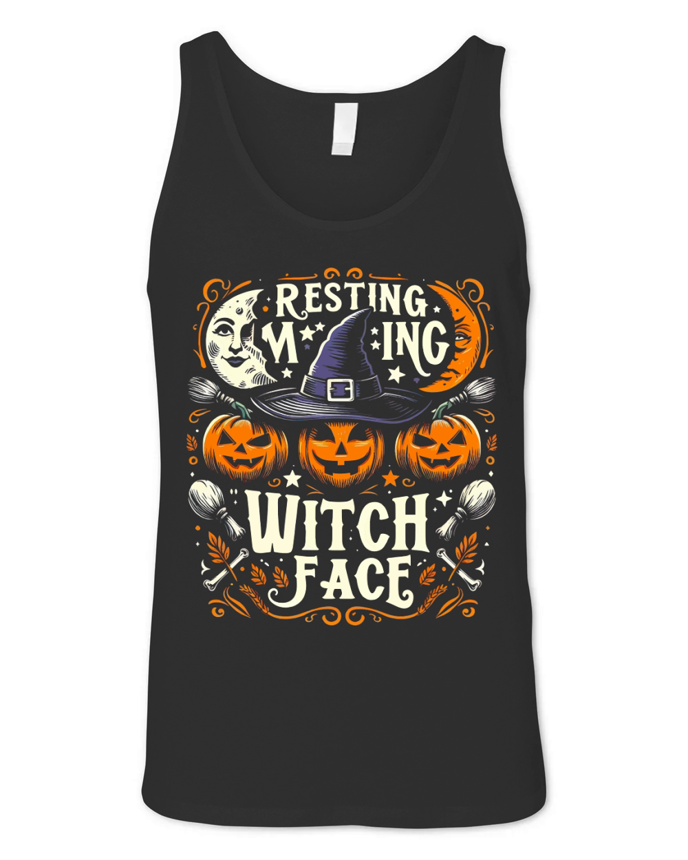 resting witch face Unisex Jersey Tank