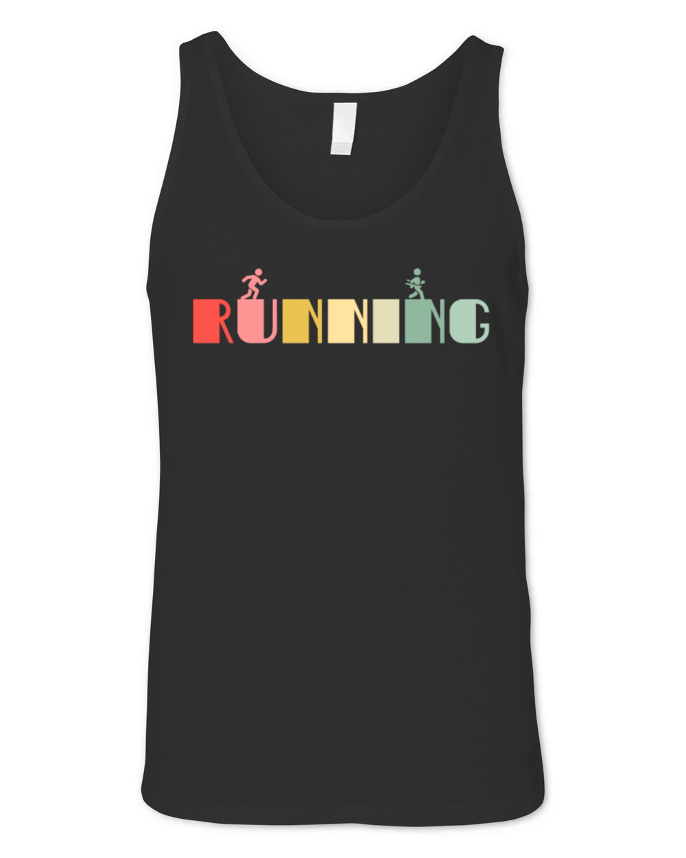 Retro Running Runner Vintage Run Sports Unisex Jersey Tank
