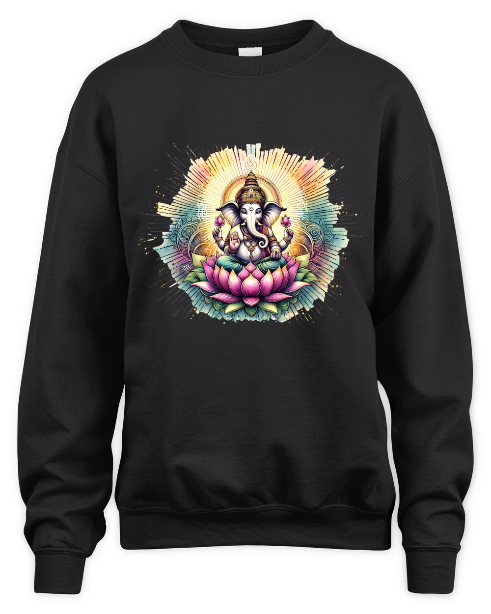 Ganesha Blessing Yoga Unisex Premium Crewneck Sweatshirt