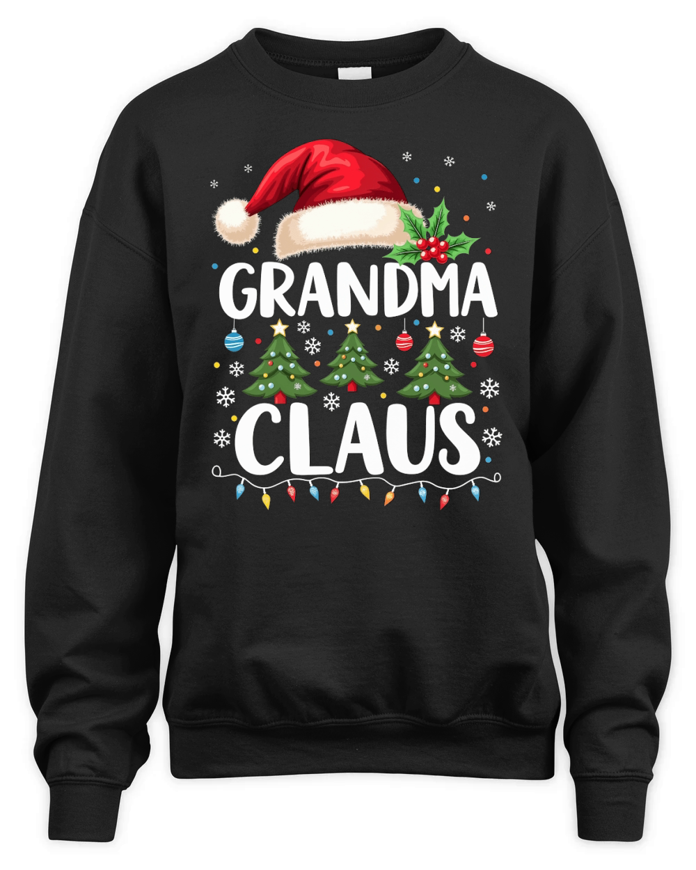 Grandma Claus Christmas 3 Unisex Premium Crewneck Sweatshirt