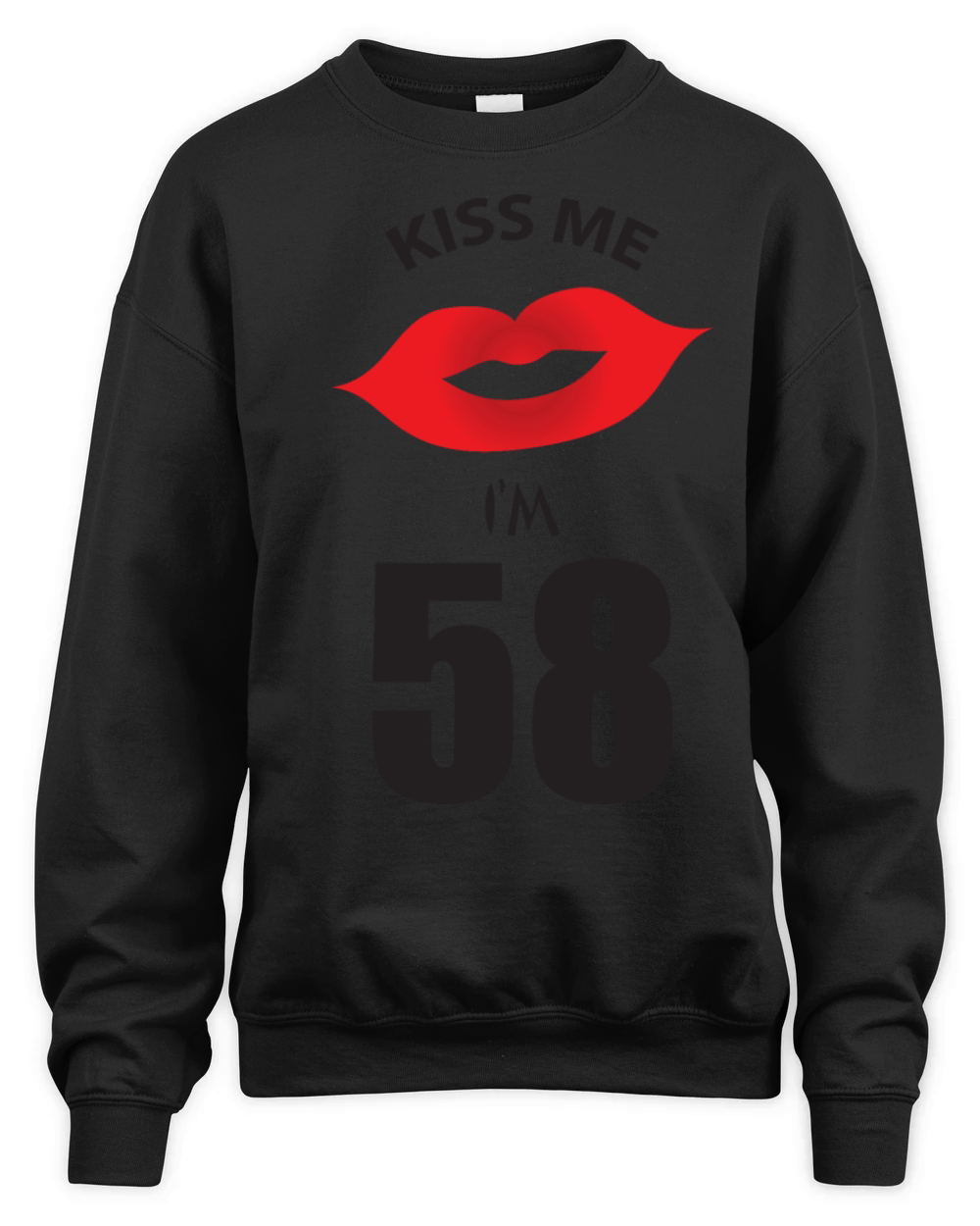 Kiss Me Im 58 Unisex Premium Crewneck Sweatshirt