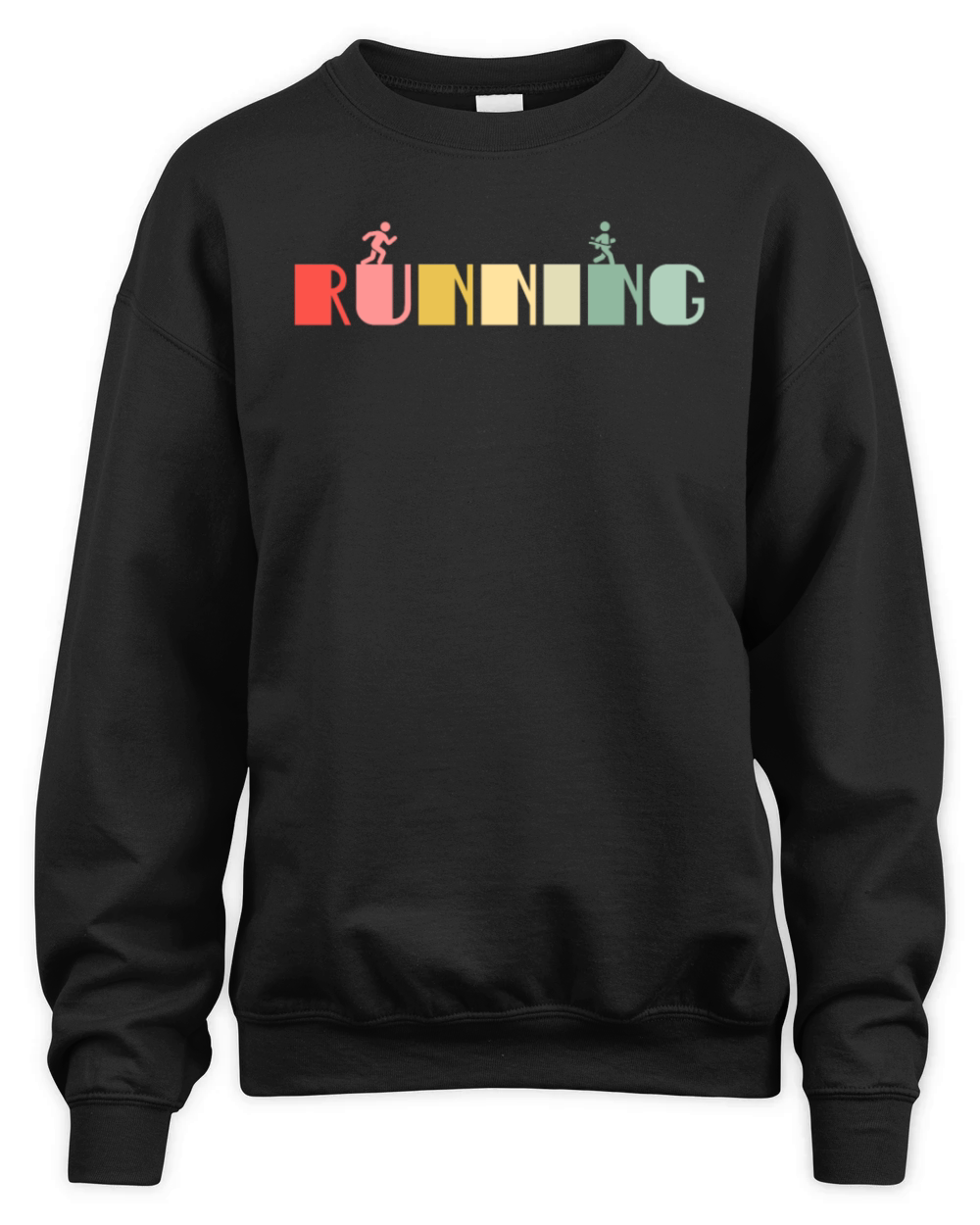 Retro Running Runner Vintage Run Sports Unisex Premium Crewneck Sweatshirt