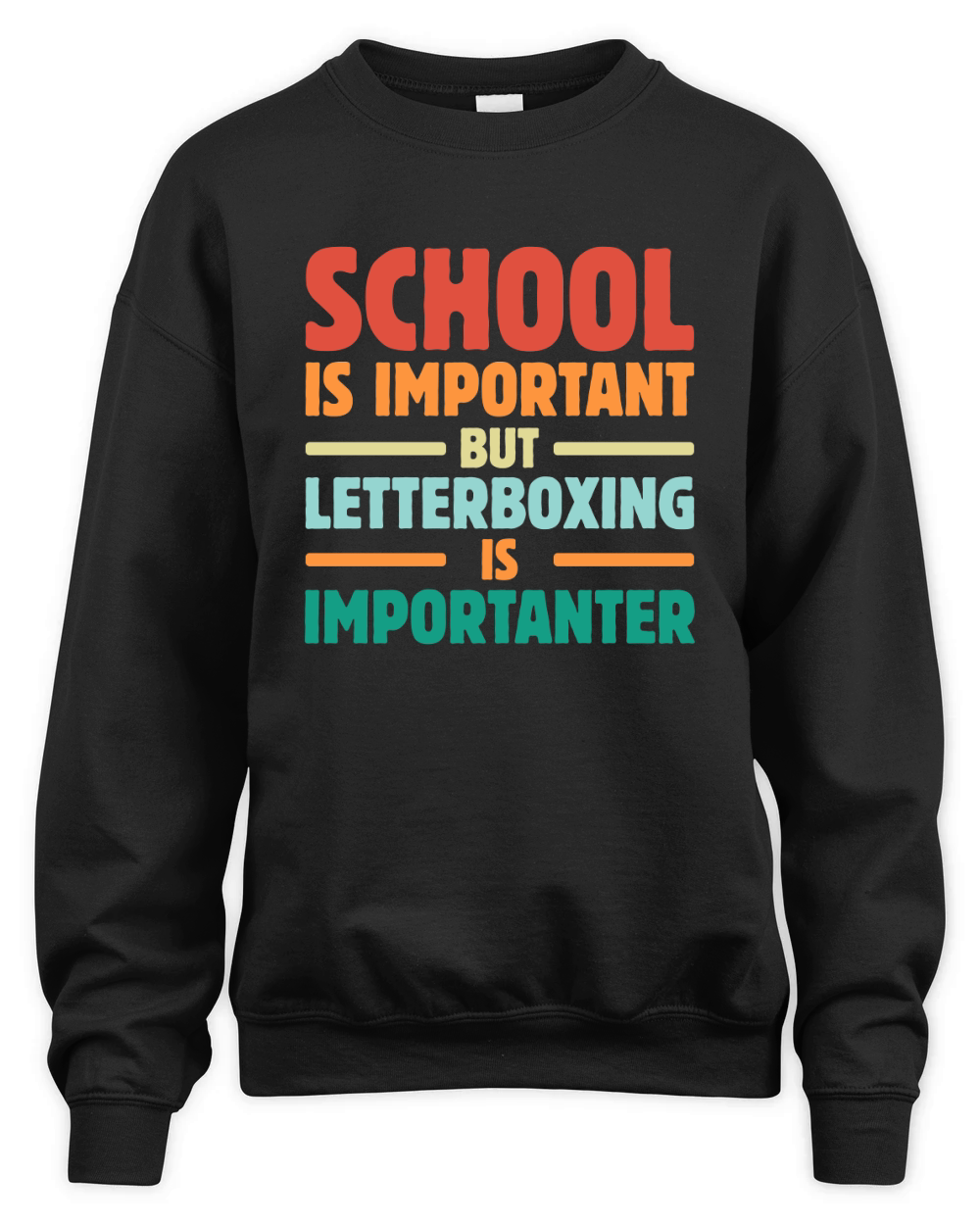 School is Important But Letterboxing is importanter Unisex Premium Crewneck Sweatshirt