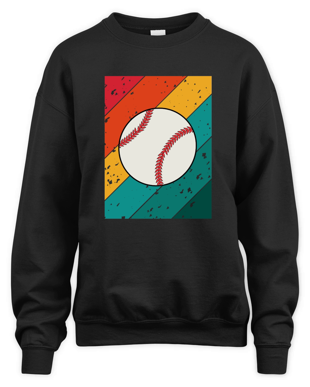 Vintage Shirt Design with Baseball Unisex Premium Crewneck Sweatshirt