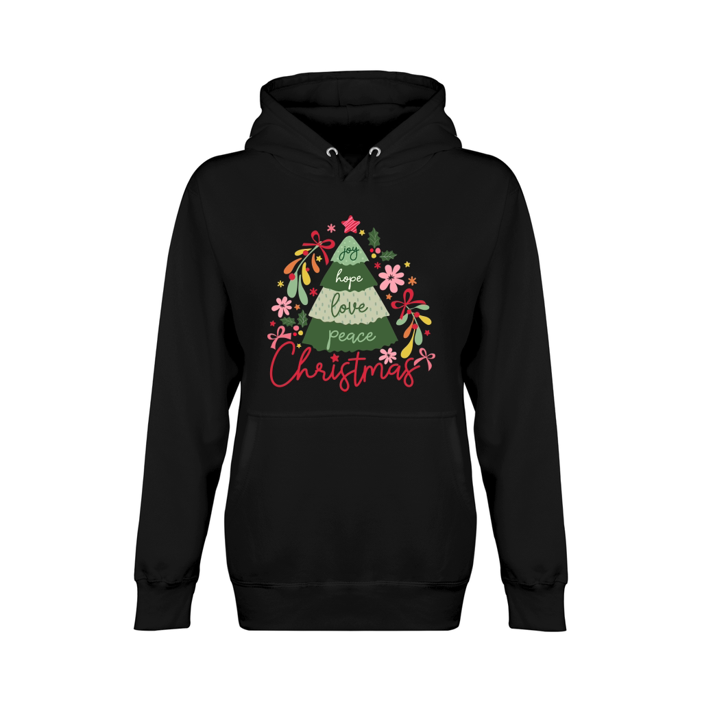 Joy Hope Love Peace Christmas Unisex Premium Pullover Hoodie