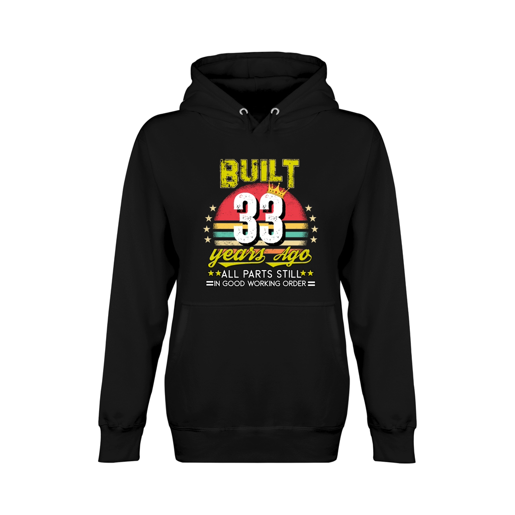 Vintage Birthday 33 Unisex Premium Pullover Hoodie