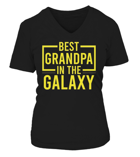 Best Grandpa In The Galaxy V-neck T-Shirt Woman