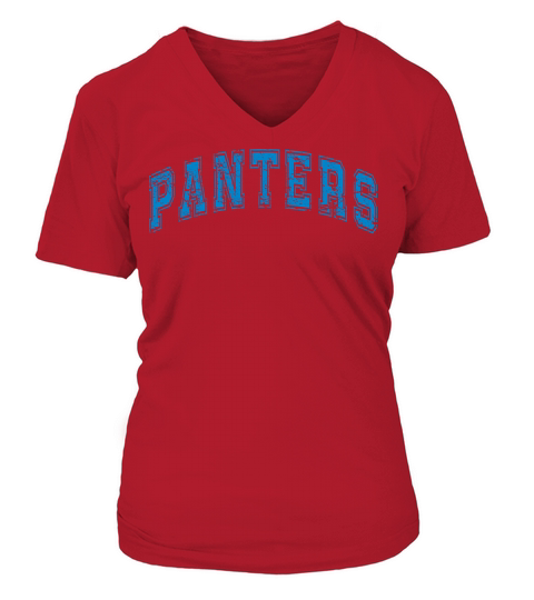 Panters.distressed 2 V-neck T-Shirt Woman