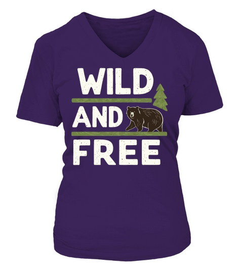 Wild and free V-neck T-Shirt Woman