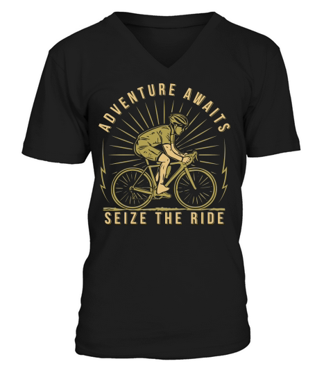 Adventure Awaits Seize the Ride V-Neck T-shirt