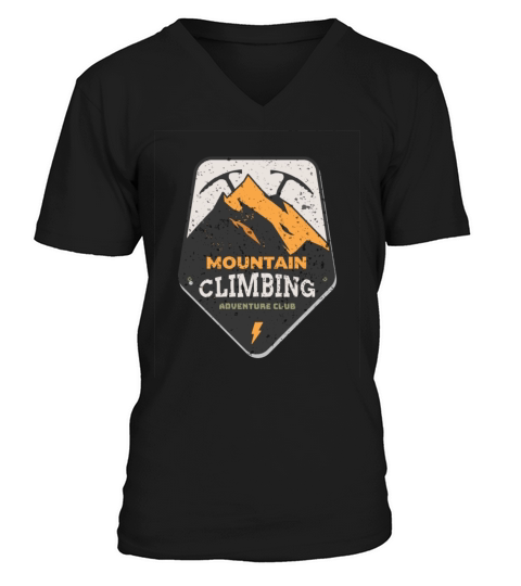 Climbing Mountain Outdor Hobby Sport V-Neck T-shirt