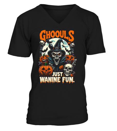 ghoouls just wanine fun V-Neck T-shirt
