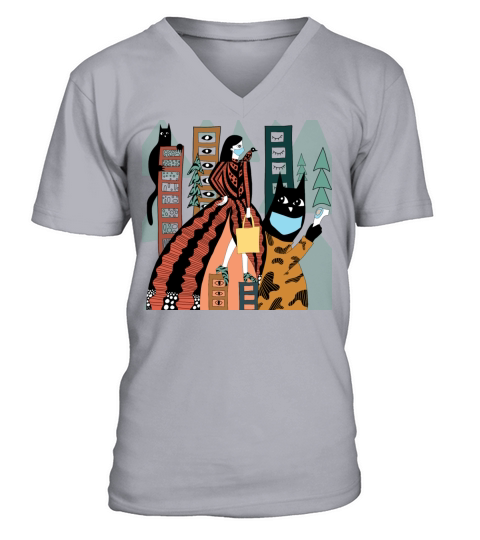 New Normal Shopping V-Neck T-shirt