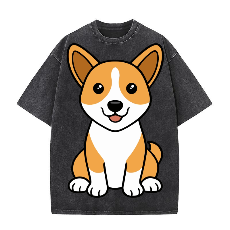 Basenji 03 Washed T-Shirt