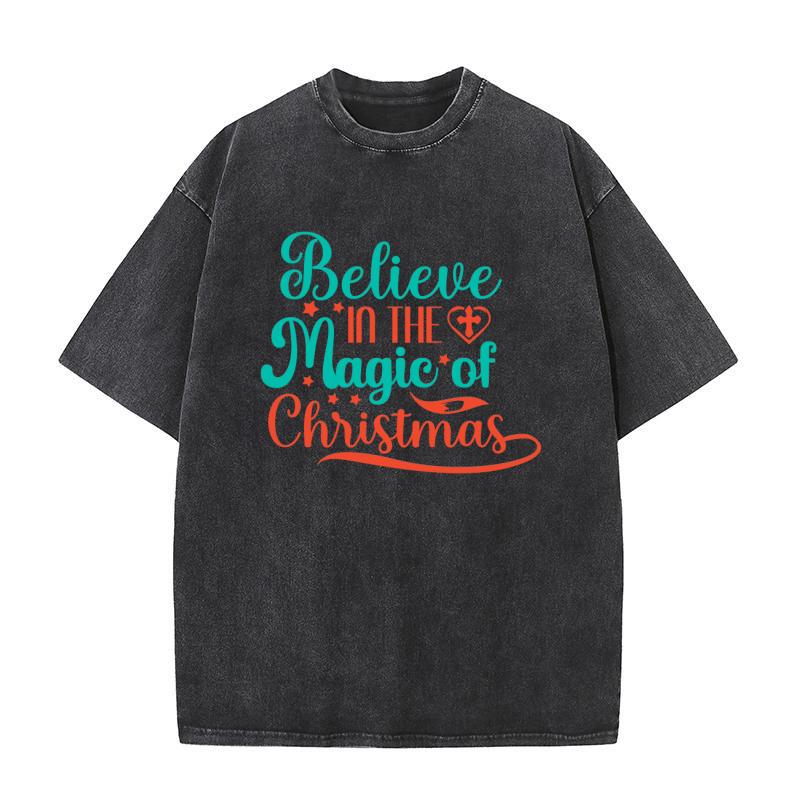 Believe in the magic of christmas Washed T-Shirt
