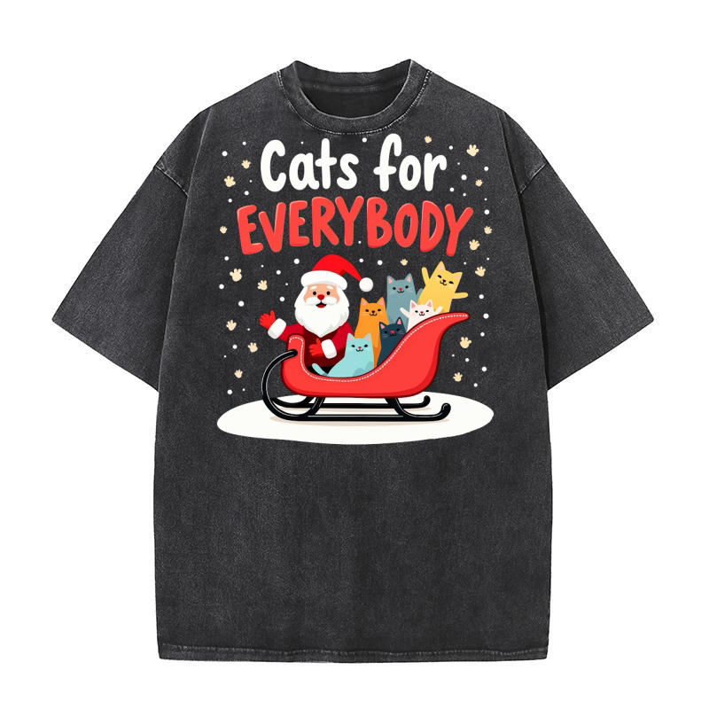Cats for everybody 3 Washed T-Shirt