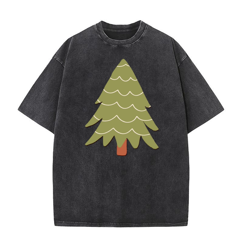 Christmas Tree (3) 1 Washed T-Shirt