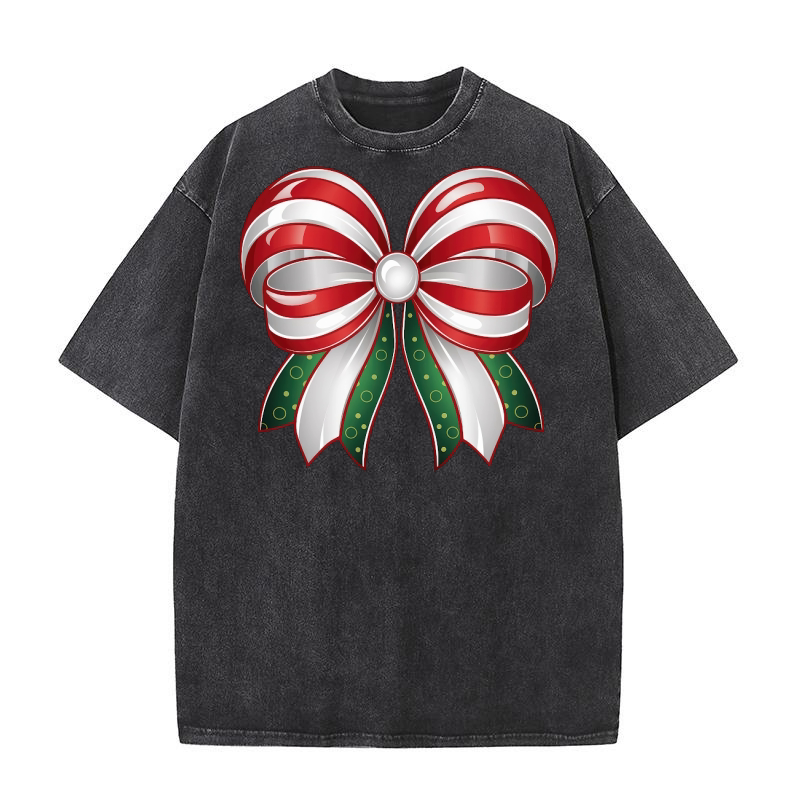 Coquette Christmas Tree 03 Washed T-Shirt
