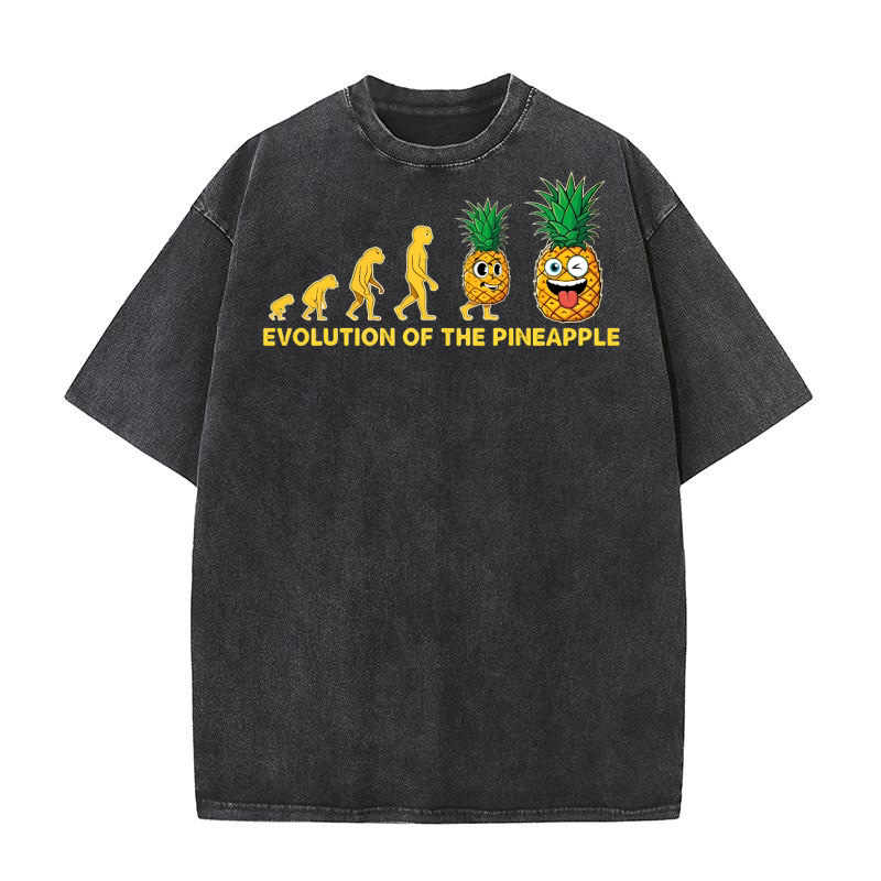 Evolution Of The Pineapple 03 Washed T-Shirt