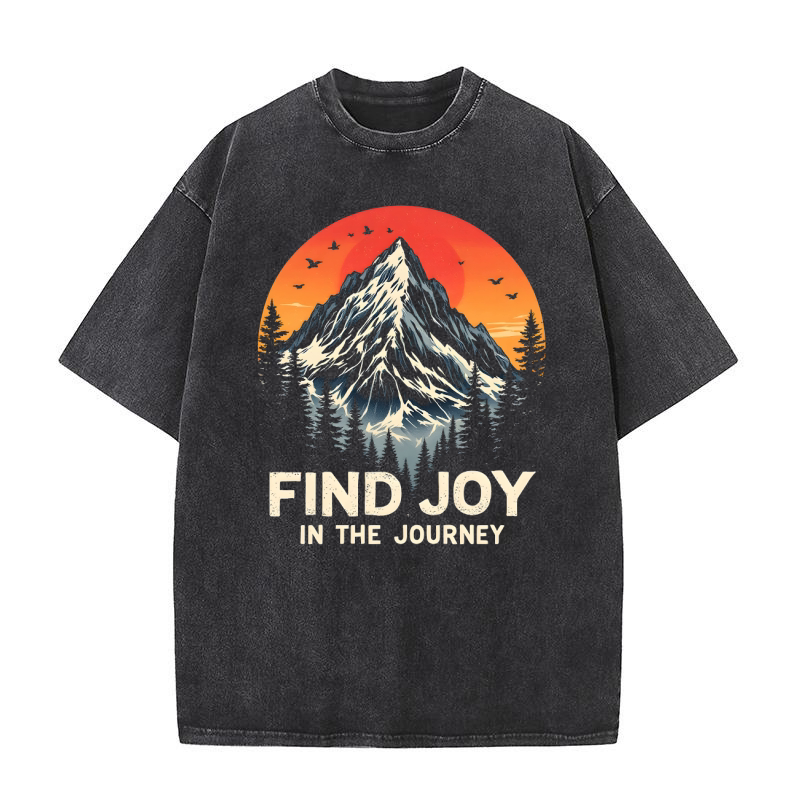 Find joy in the journey 02 Washed T-Shirt