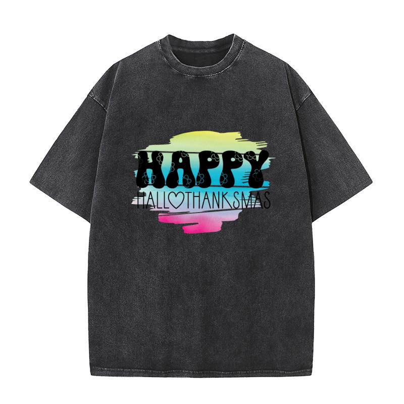 Happy hall thanksmas Washed T-Shirt