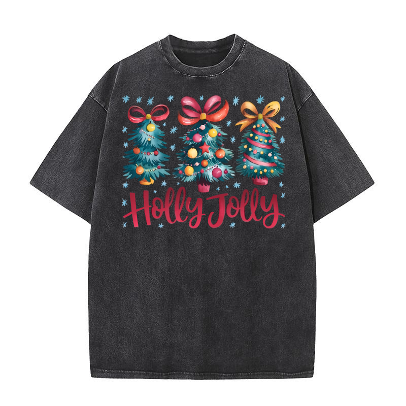 Holly Jolly 6 2 Washed T-Shirt