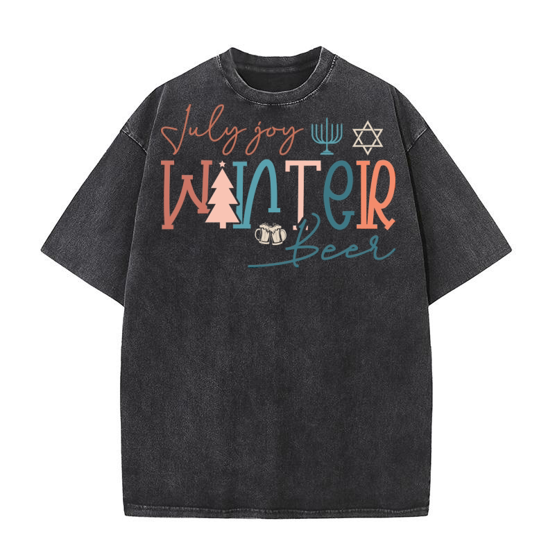 July joy winter beer Washed T-Shirt