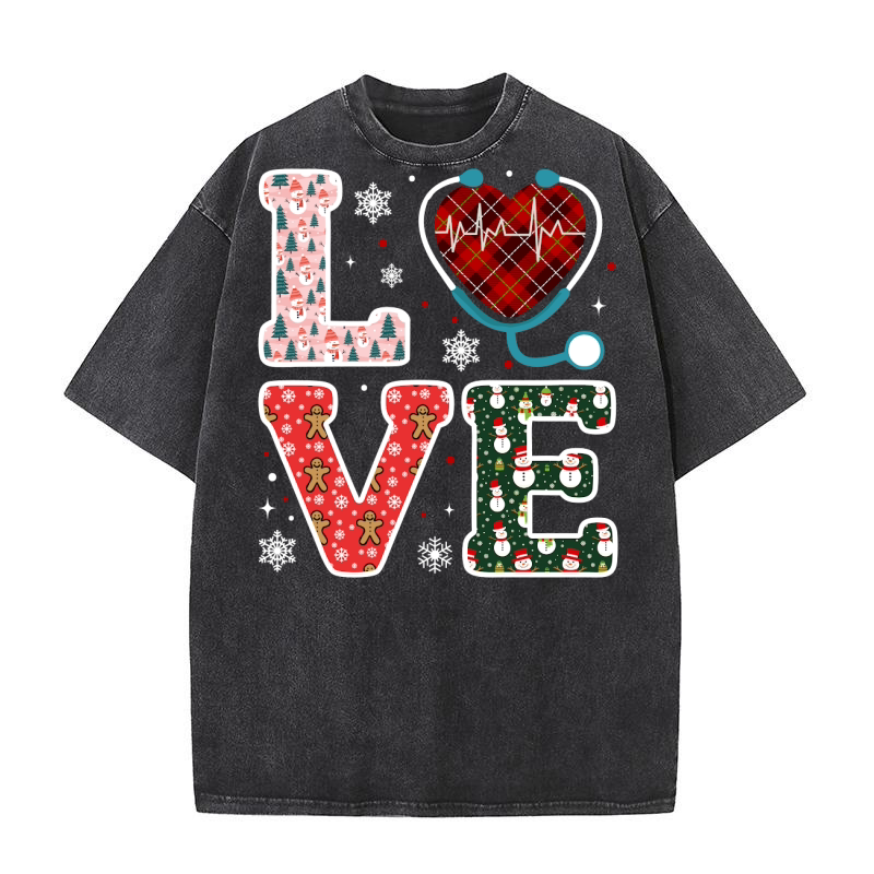 Love Christmas 2.01 Washed T-Shirt