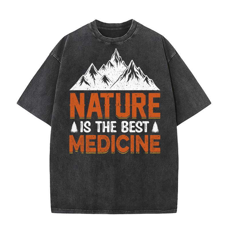 Nature is the Best Medicine Washed T-Shirt