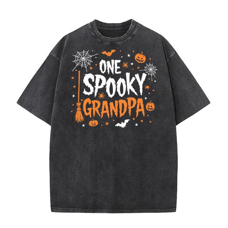 One spooky grandpa Washed T-Shirt