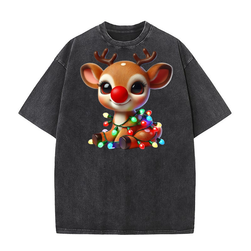 Reindeer  (2) Washed T-Shirt