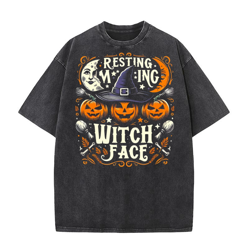 resting witch face Washed T-Shirt