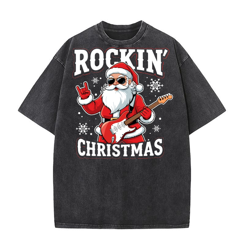 Rockin Christmas 1.01 Washed T-Shirt