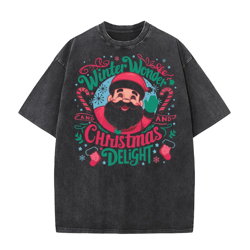 Winter wonder and Christmas delight Washed T-Shirt